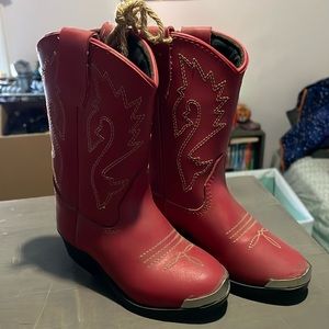 Tiny red vintage western boots